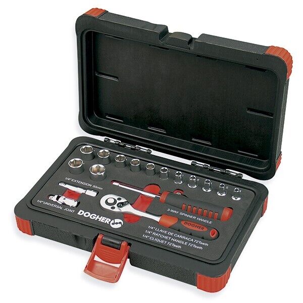DOGHER 500-001 Valigetta Bicchieri Hex 1/4 17 Pz