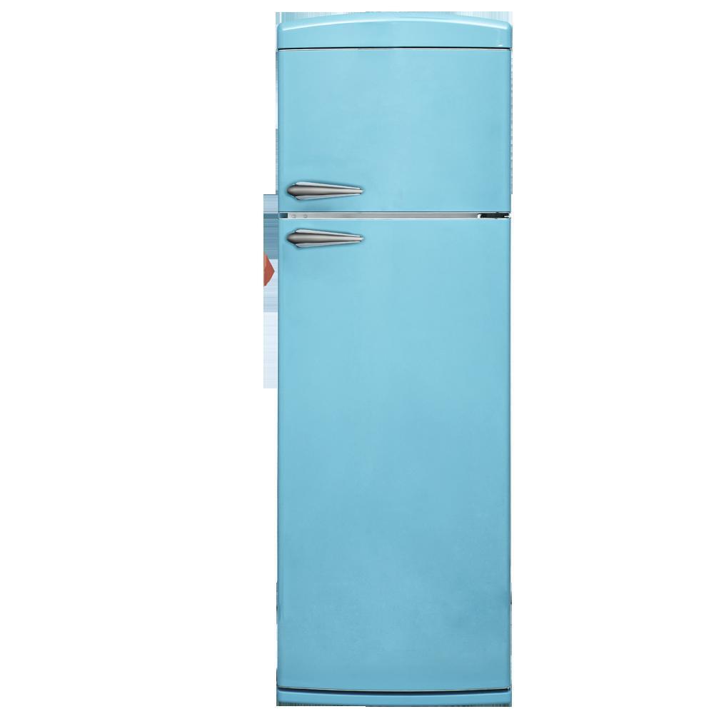 FRIGORIFERO DOPPIA PORTA VINTAGE RETRò ATLANTIC ATBM346BL 180x60cm Turchese