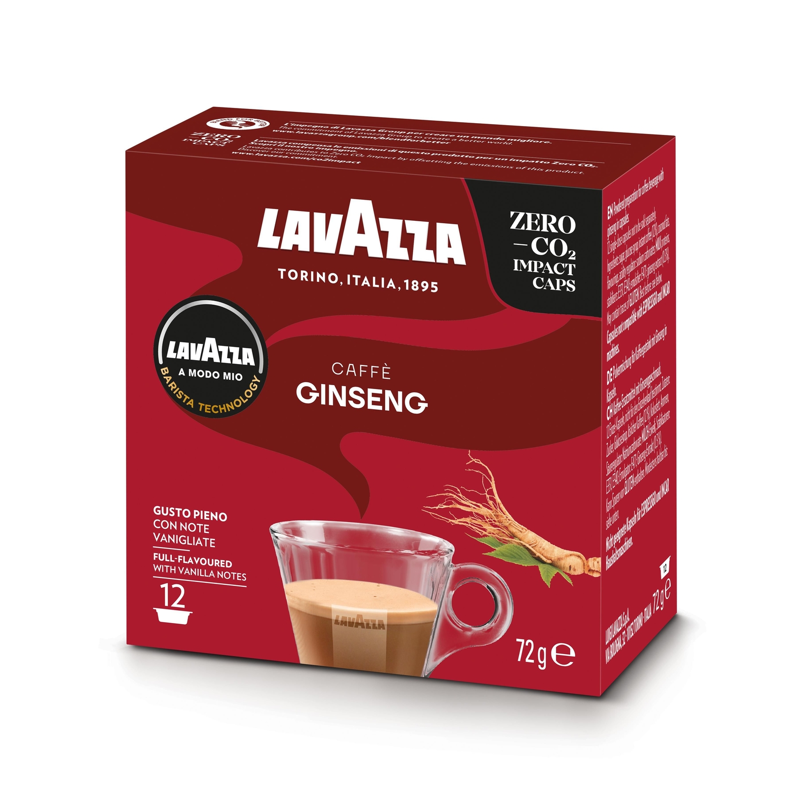 Lavazza A Modo Mio Capsule Caffe' Ginseng 12 Pezzi