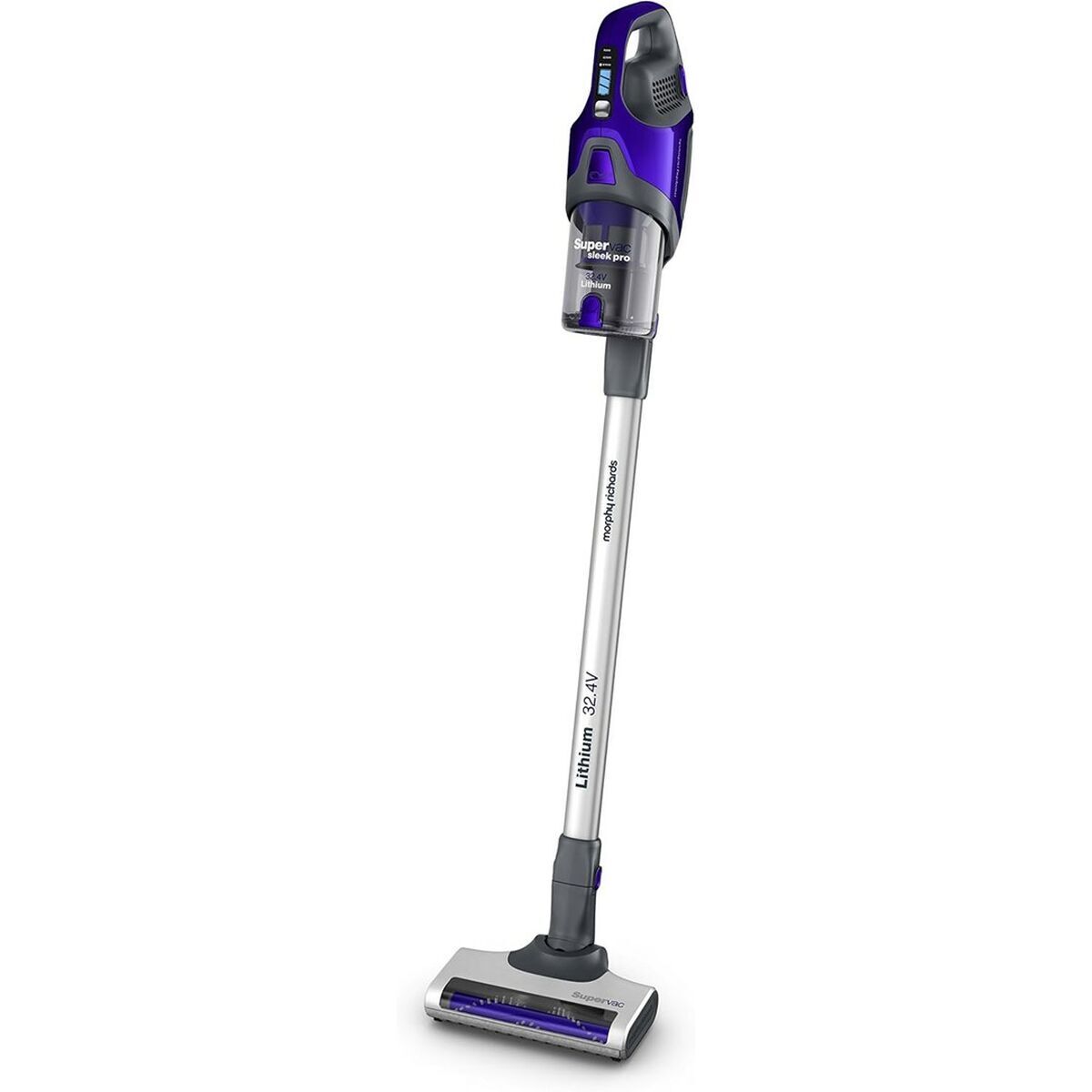 Scopa Elettrica senza Cavo Morphy Richards SuperVac Sleek Pro Azzurro Nero 22