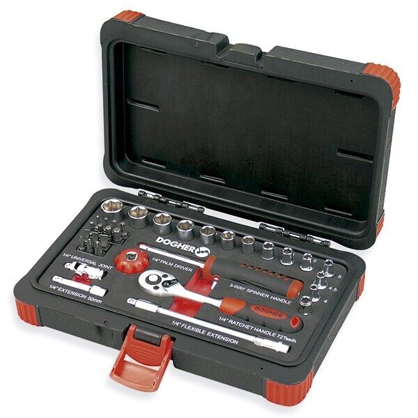 DOGHER 500-002 Valigetta Bicchieri Hex 1/4 34 Pz