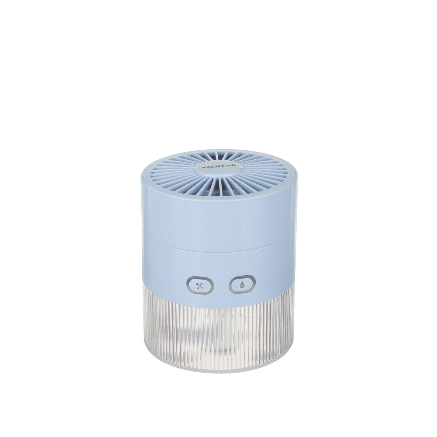 Ventilatore portatile con nebulizzatore azzurro azzurro