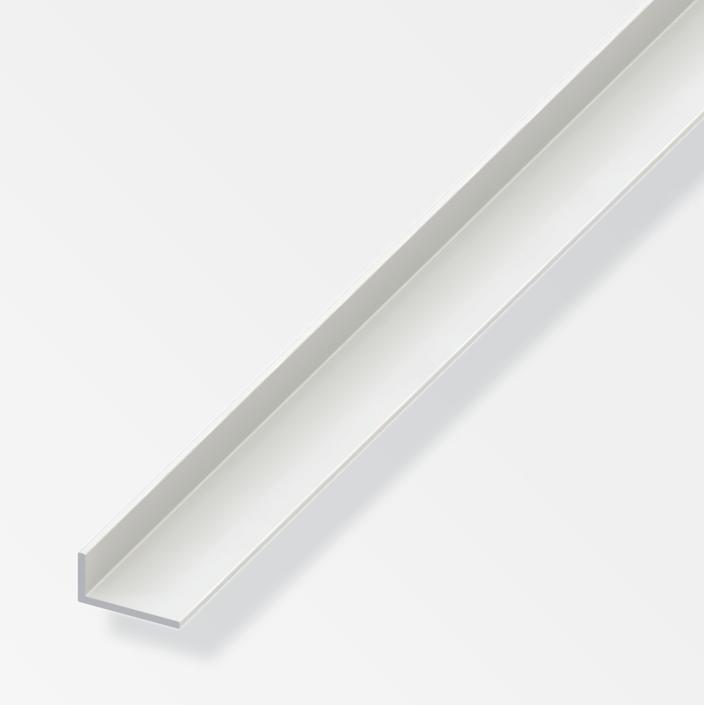 Canala angolare Alfer Aluminium 40x10x2mm lunghezza 1m bianco - 12153