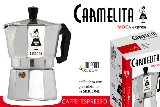 Macchine da caffè MOKA EXPRESS SENORITA CAFFETTIERA GAS ALLUMINIO 2 TAZZE