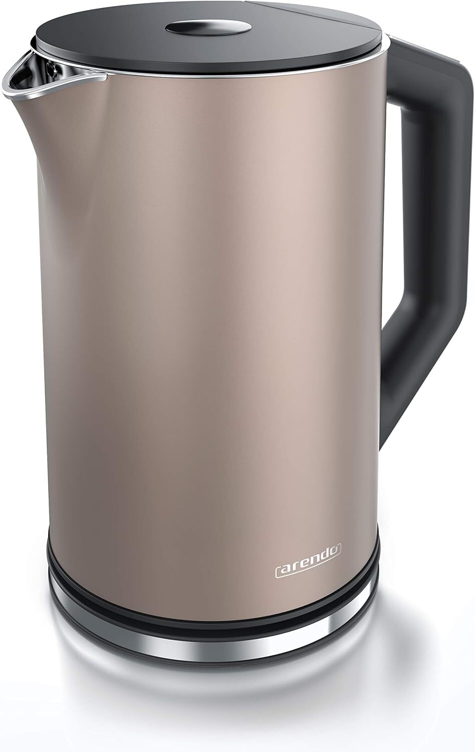 arendo - Bollitore Acqua Elettrico da 1.5L 2200W - Eco Controllo Bronze