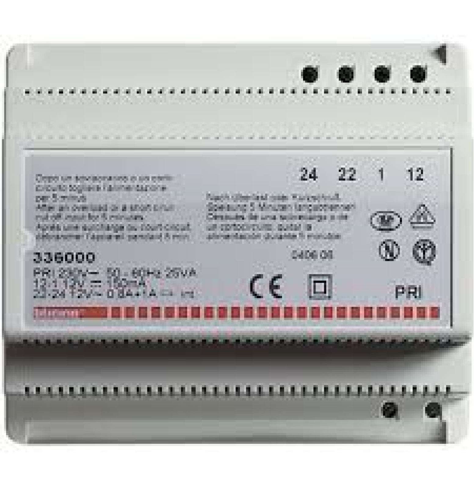 BTCINO336000 logo  Alimentatore per impianti 8 fili plurifamiliari