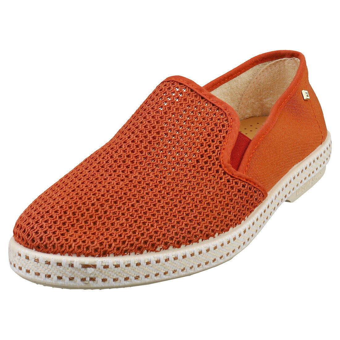 Rivieras Classic Canvas & Mesh Uomo Terracotta Scarpe Espadrilles - 45 EU