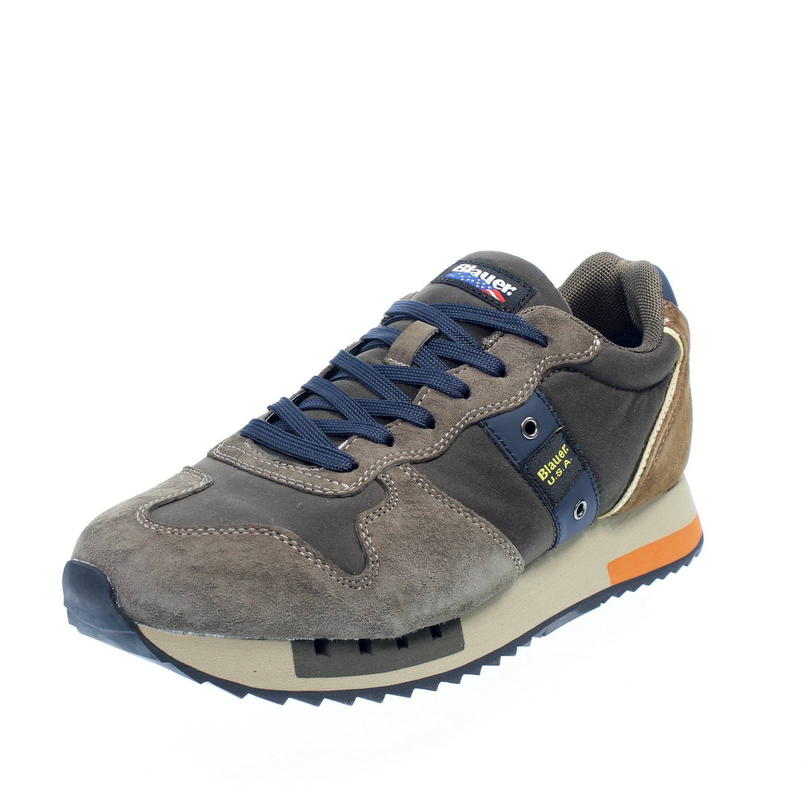 Blauer Queens - Sneakers Basse In Suede Verde - Taglia 40 [25.7cm] Scarpe Uomo