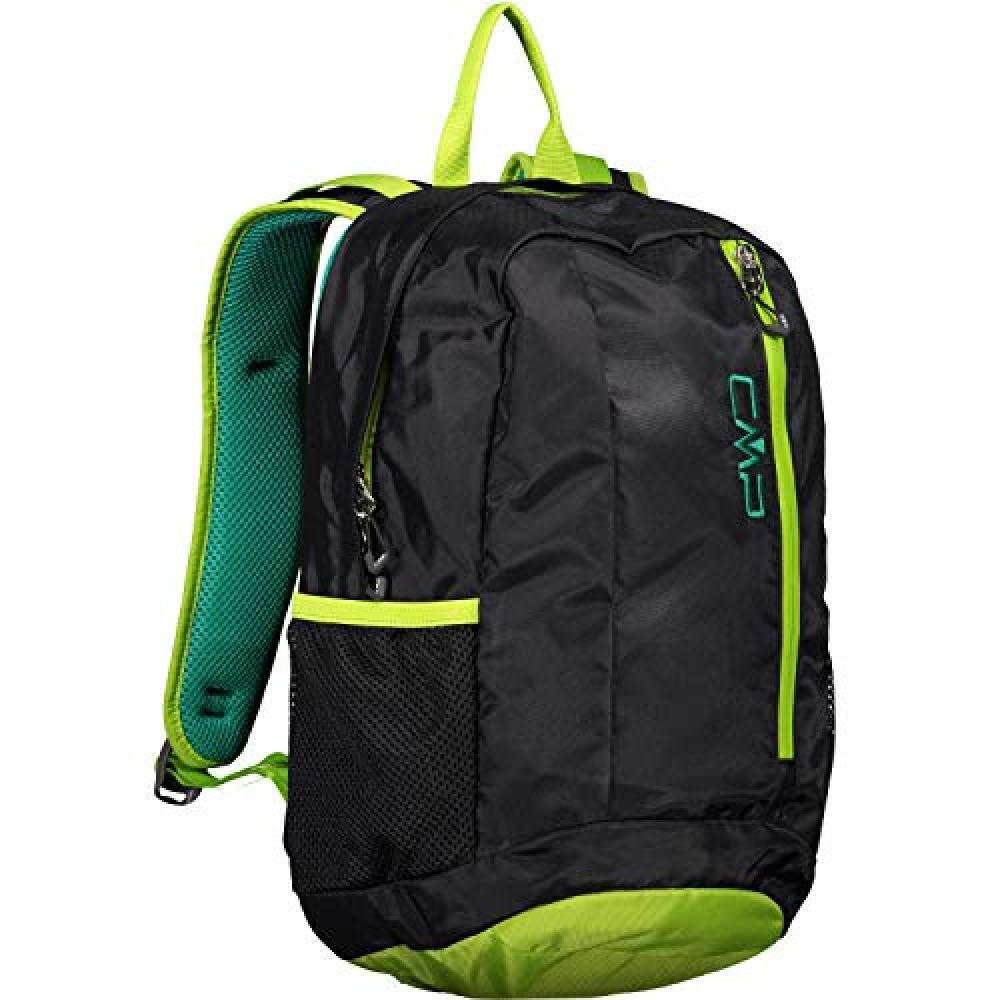 (TG. Taglia unica) CMP Rebel, Zaino Unisex Bambini, Nero (Black/Limeade), Taglia