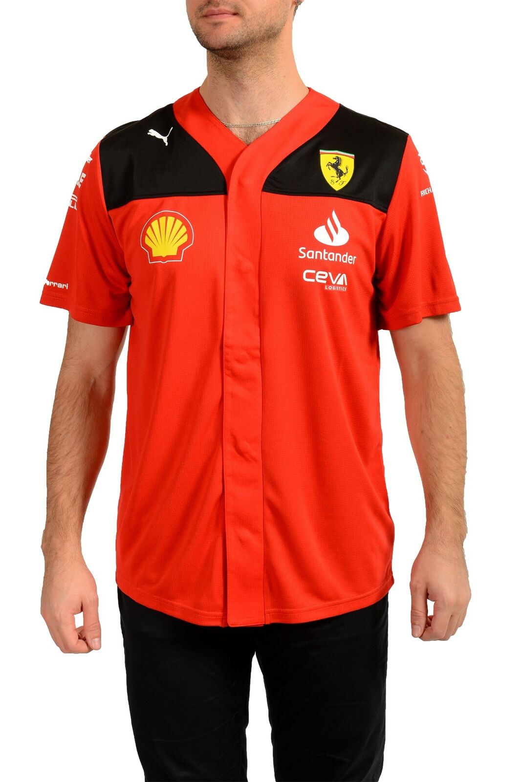 Puma X Scuderia Ferrari Uomo Replica Collezione Sf Baseball T-Shirt US XL It 54