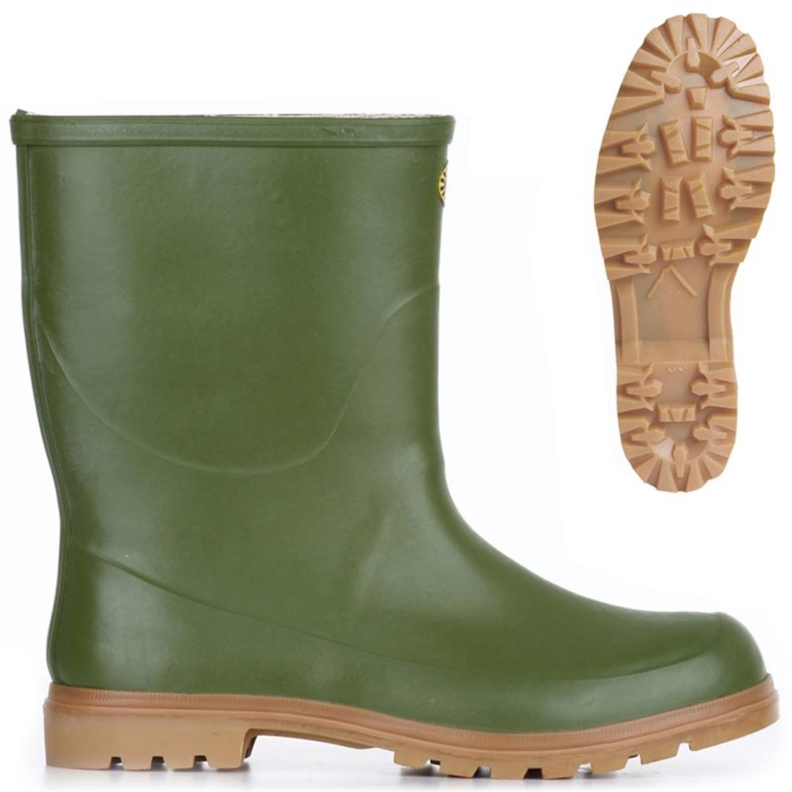 Superga Tronchetto Alpina - Stivale Di Gomma Verde - Taglia 40 [25.7cm] Scarpe