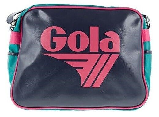 Gola Redford Bag Borsa A Tracolla Navy/Teal/Fucsia Vintage Style Nuova