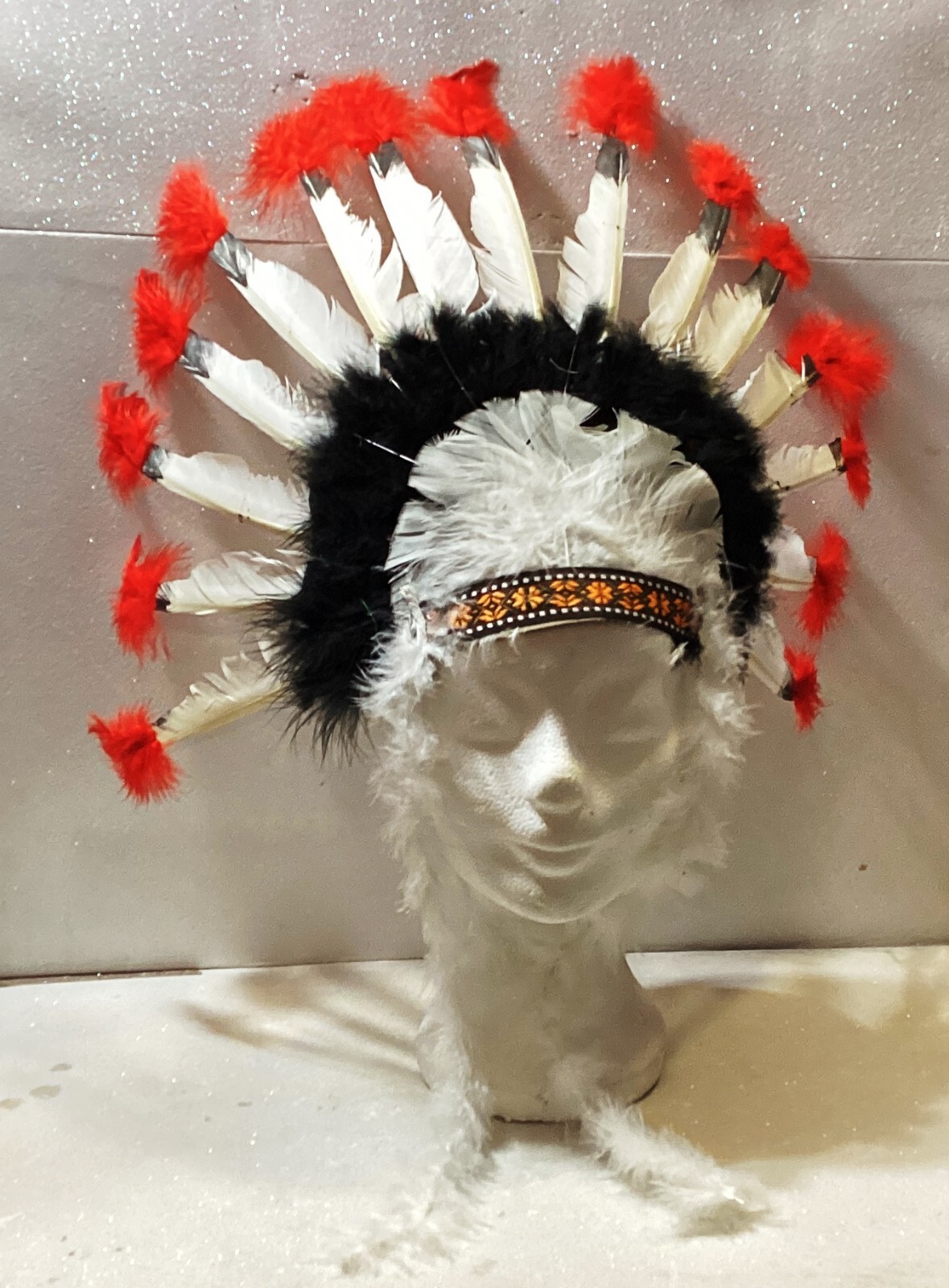 CARNEVALE HALLOWEEN COPRICAPO INDIANO INDIAN HEAD COVER CHIEF GUIRCA 13240