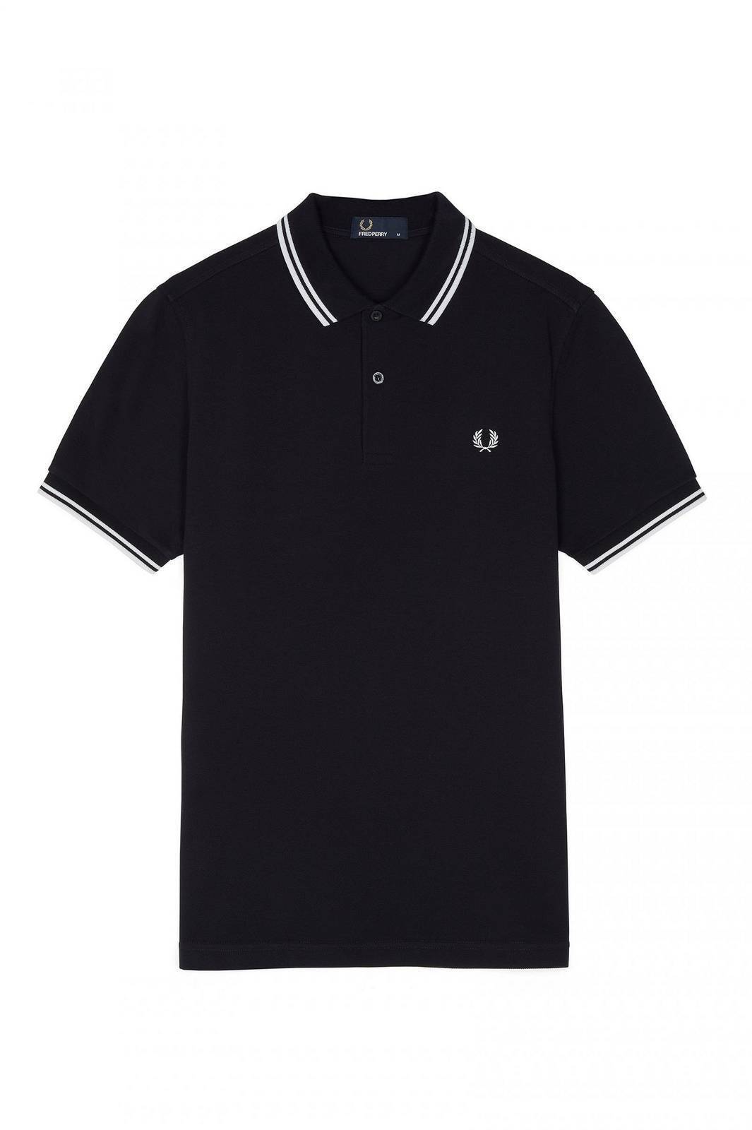 Fred Perry Polo Manica Corta Slim Fit Blu - Taglia S Abbigliamento Uomo Polo
