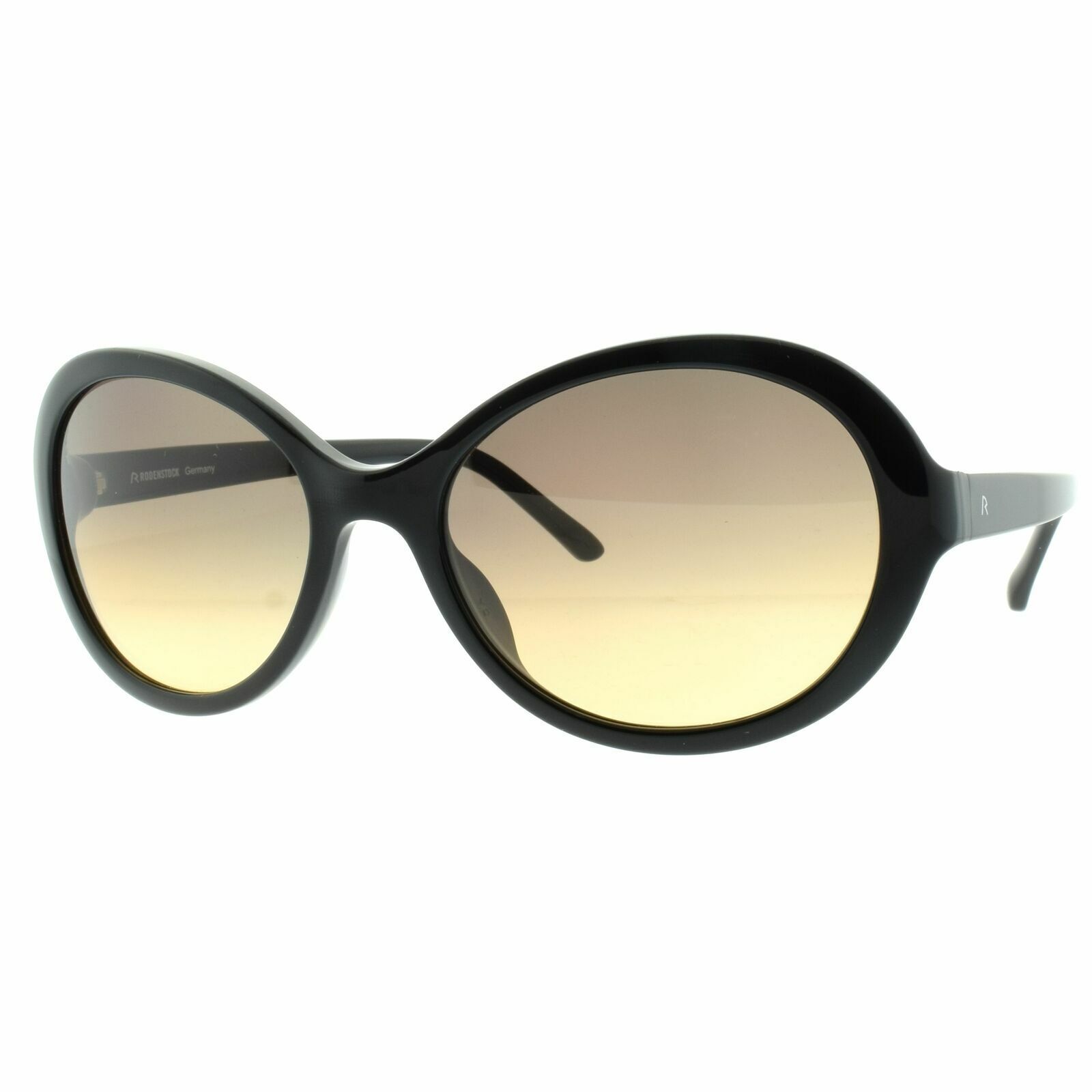 Rodenstock R3254 A Nero Ovale 100% UV Lenti Gialle Donna Occhiali da Sole
