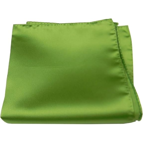 POCHETTE FAZZOLETTO TASCHINO RASO VERDE OLIVA CLASSICO UOMO DONNA