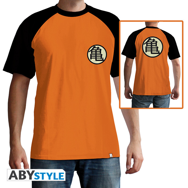 Abbigliamento Dragon Ball: Kame Symbol Orange Premium (T-Shirt Unisex Tg. S)