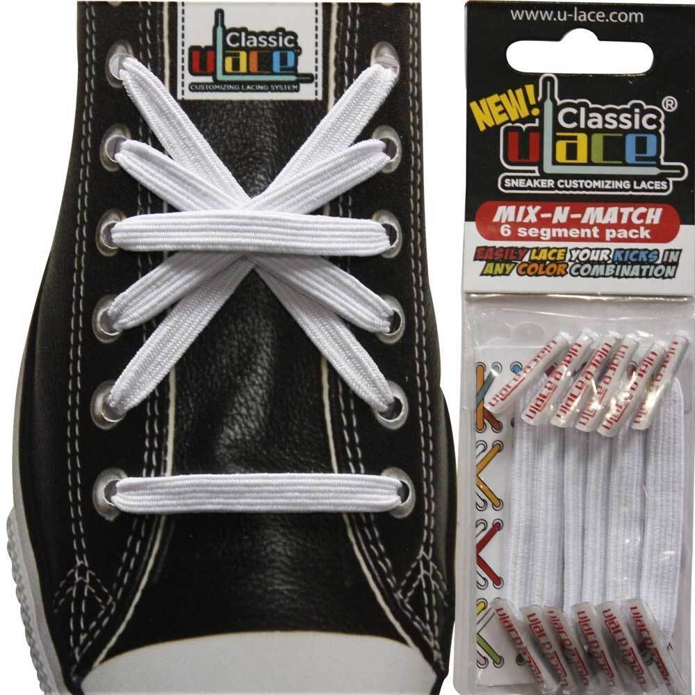 Lacci per Scarpe U-Lace Mix-n-Match Laces White