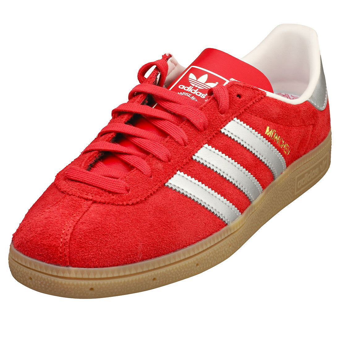 adidas Munchen Uomo Red Gum Formatori Casuale - 45 1/3 EU
