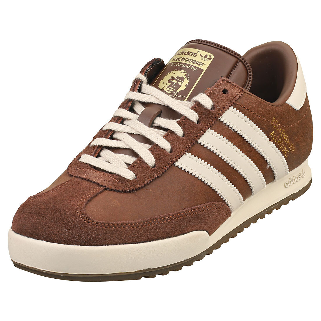 adidas Beckenbauer Uomo Brown Formatori Casuale - 47 1/3 EU