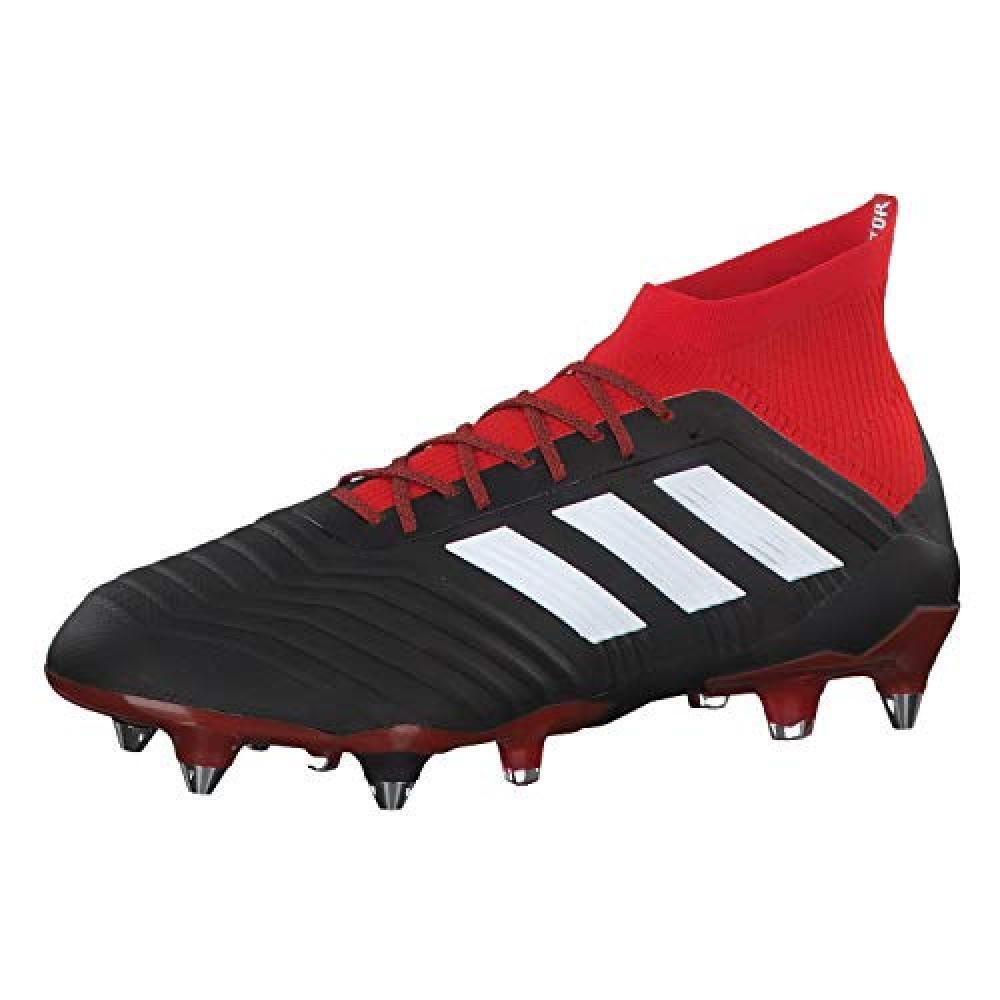 (TG. 40 2/3 EU) adidas Predator 18.1 SG, Scarpe da Calcio Uomo, Nero (Cblack/Ftw
