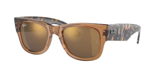 OCCHIALI DA SOLE SUNGLASSESS RAYBAN RB0840S COLORE 663693 TRASP.BROWN CALIBRO 51