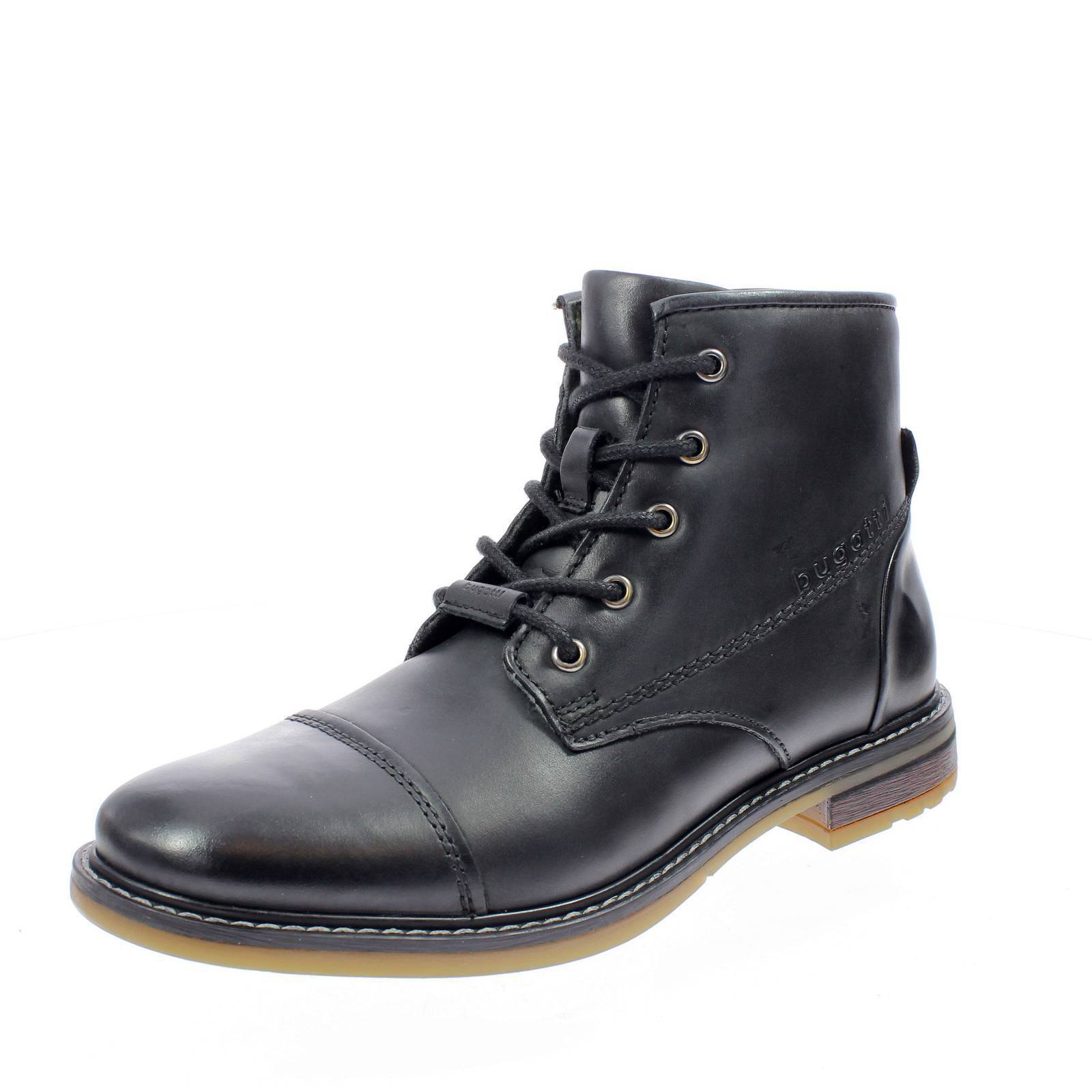 Bugatti Marcello - Stivaletto In Pelle Nero - Taglia 41 [27.3cm] Scarpe Uomo