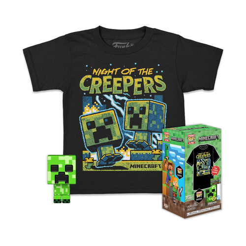 7215436 Abbigliamento Minecraft: Funko Pop! Pocket Pop! & Tee - Blue Creeper Tg.