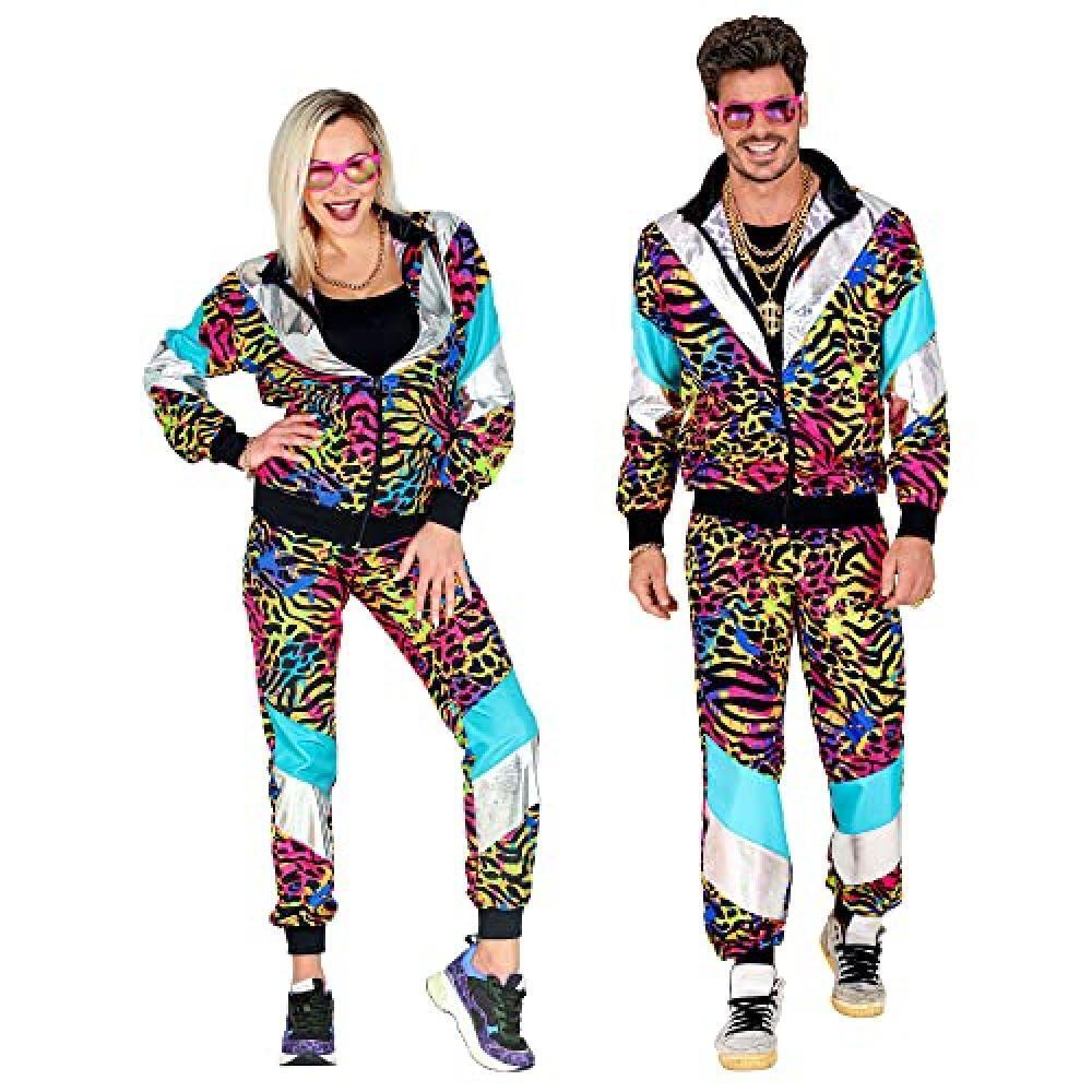 (TG. M) 80'S PARTY ANIMAL SHELL SUIT (jacket, pants) - (M) - NUOVO