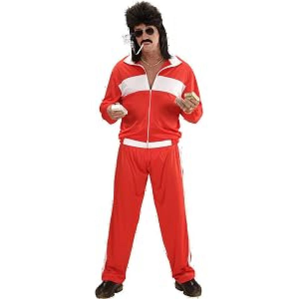 (TG. M) Combinaison Année 80 ROUGE T M - NUOVO