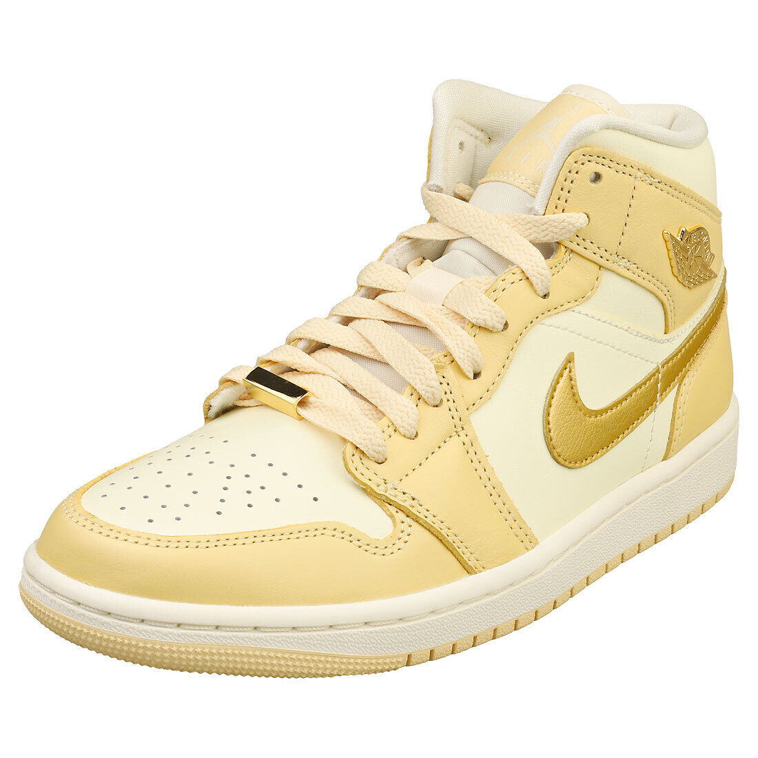 Nike Air Jordan 1 Mid Se Donna Vanilla Gold Formatori  - 42.5 EU