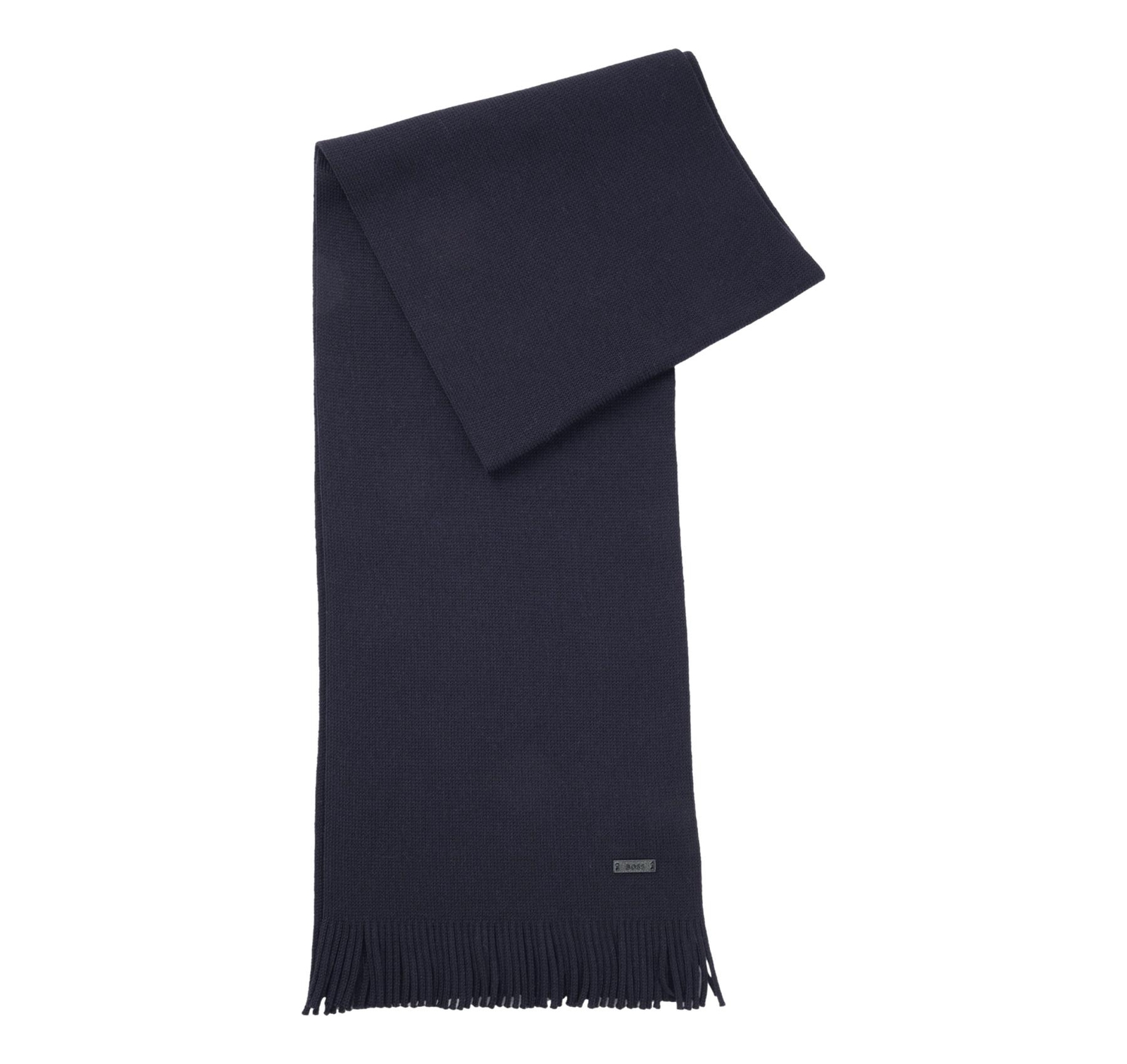 BOSS Sciarpa in Lana Vergine Lavorazione Raschel Albas 50495340 Colore Blu