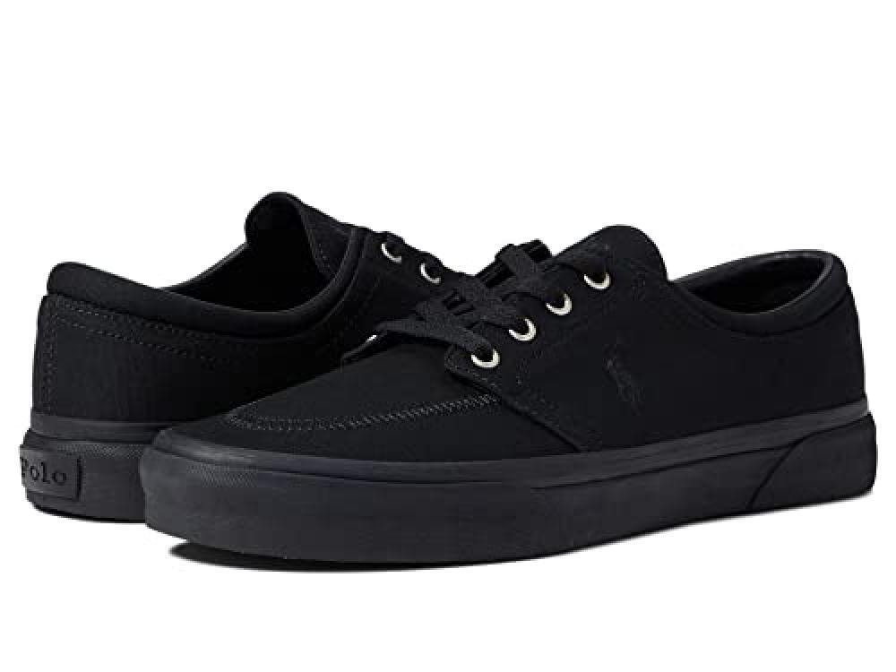 (TG. 39.5 EU) Polo Ralph Lauren Faxon X, Scarpe da Ginnastica Uomo, Nero Nero Pp