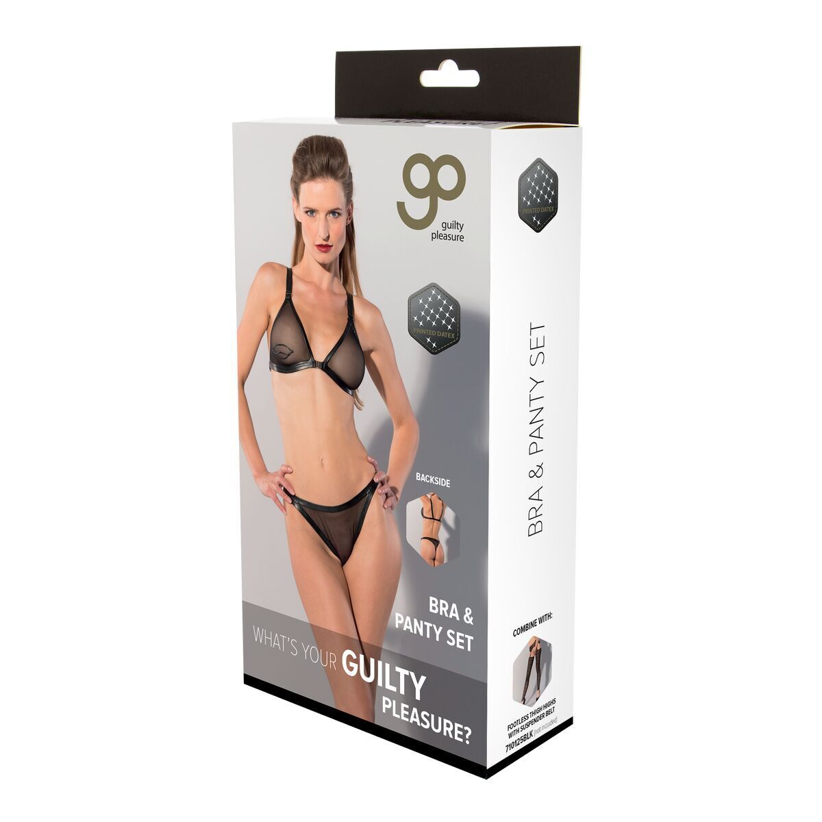 Set di Lingerie Guilty Pleasure Nero [XL]