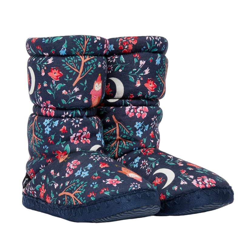 Joules Blue Owl pantofole per bambini grandi 36,5