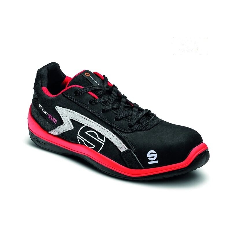 Scarpe antinfortunistiche sport evo - s1p src nero/rosso tg.41 sparco