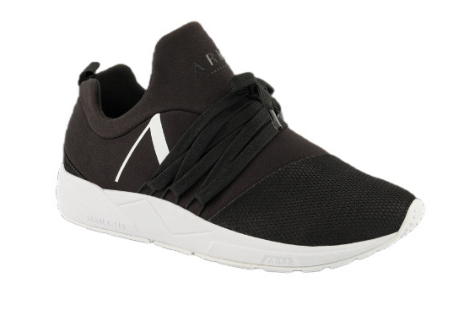 Scarpe da uomo ARKK Copenhagen Raven Mesh Pet S-E15 scarpe da ginnastica nere 42