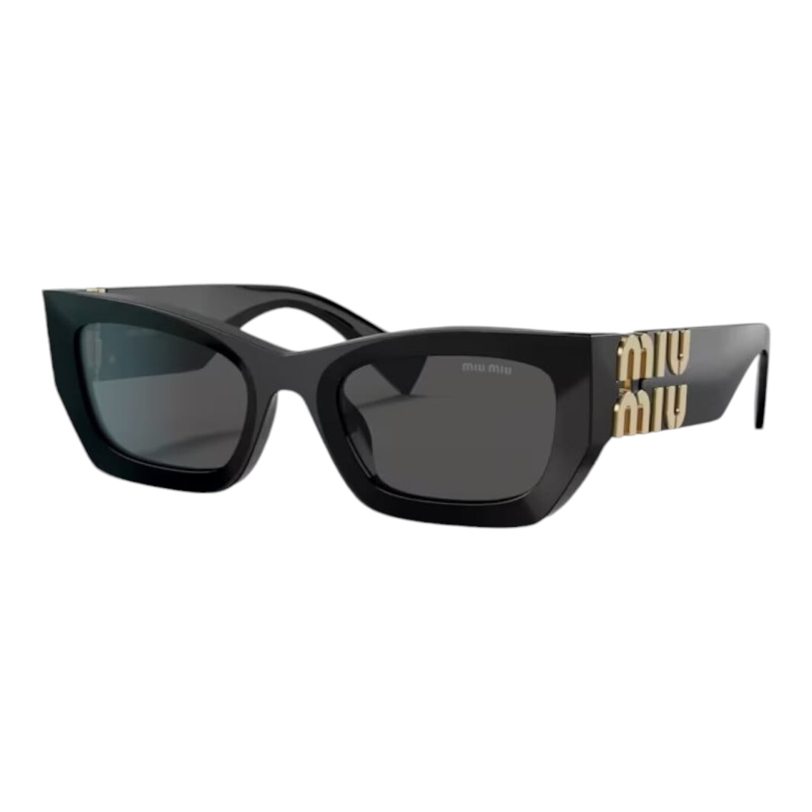 MIU MIU 09WS 09W 53 1AB5SO SUNGLASSES OCCHIALI BLACK DARK GREY
