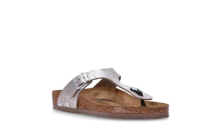 BIRKENSTOCK GIZEH CIABATTA INFRADITO DONNA NUMERO 38 METALLIC SILVER 1027002