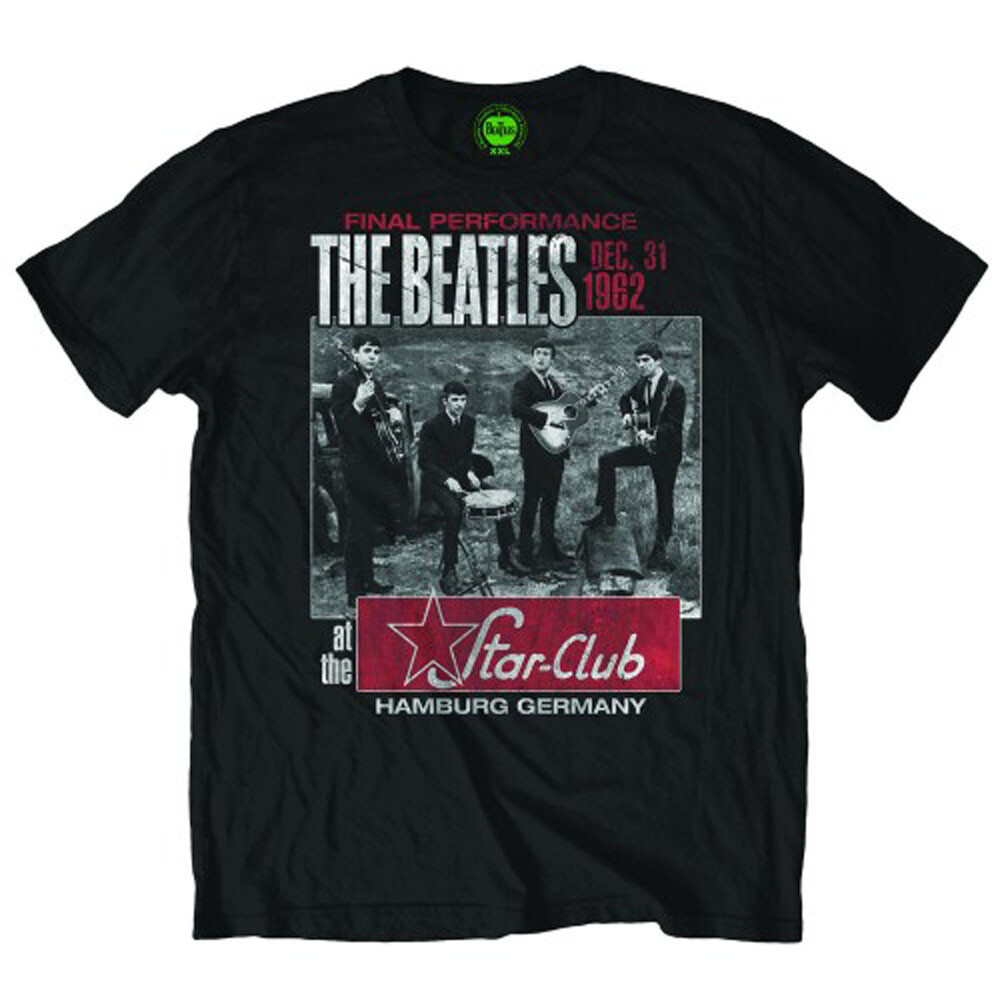 Abbigliamento Beatles (The): Star Club Hamburg Black (T-Shirt Unisex Tg. M)