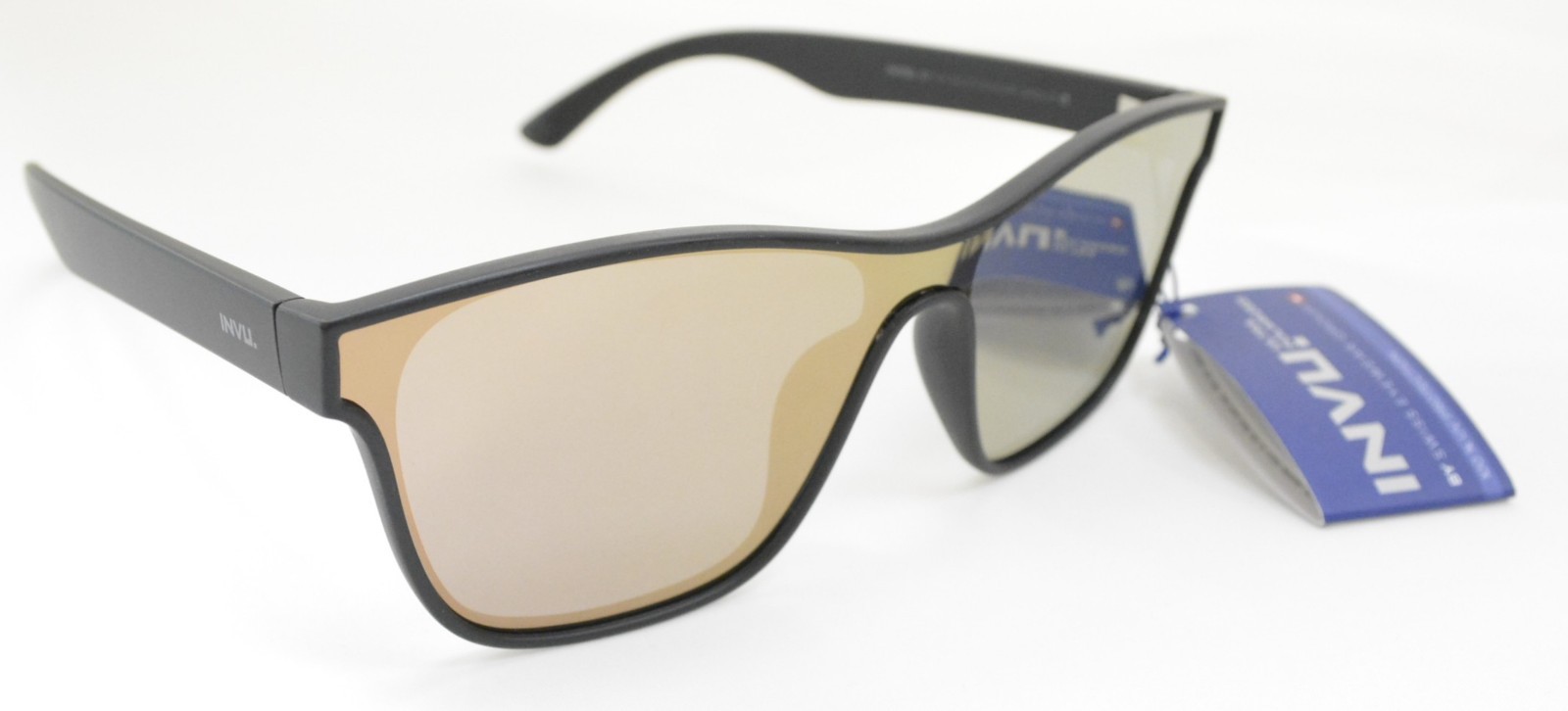 Occhiali da sole Sunglasses INVU X 2802 D NERO FLASH LENTI POLARIZZATE 100% UV