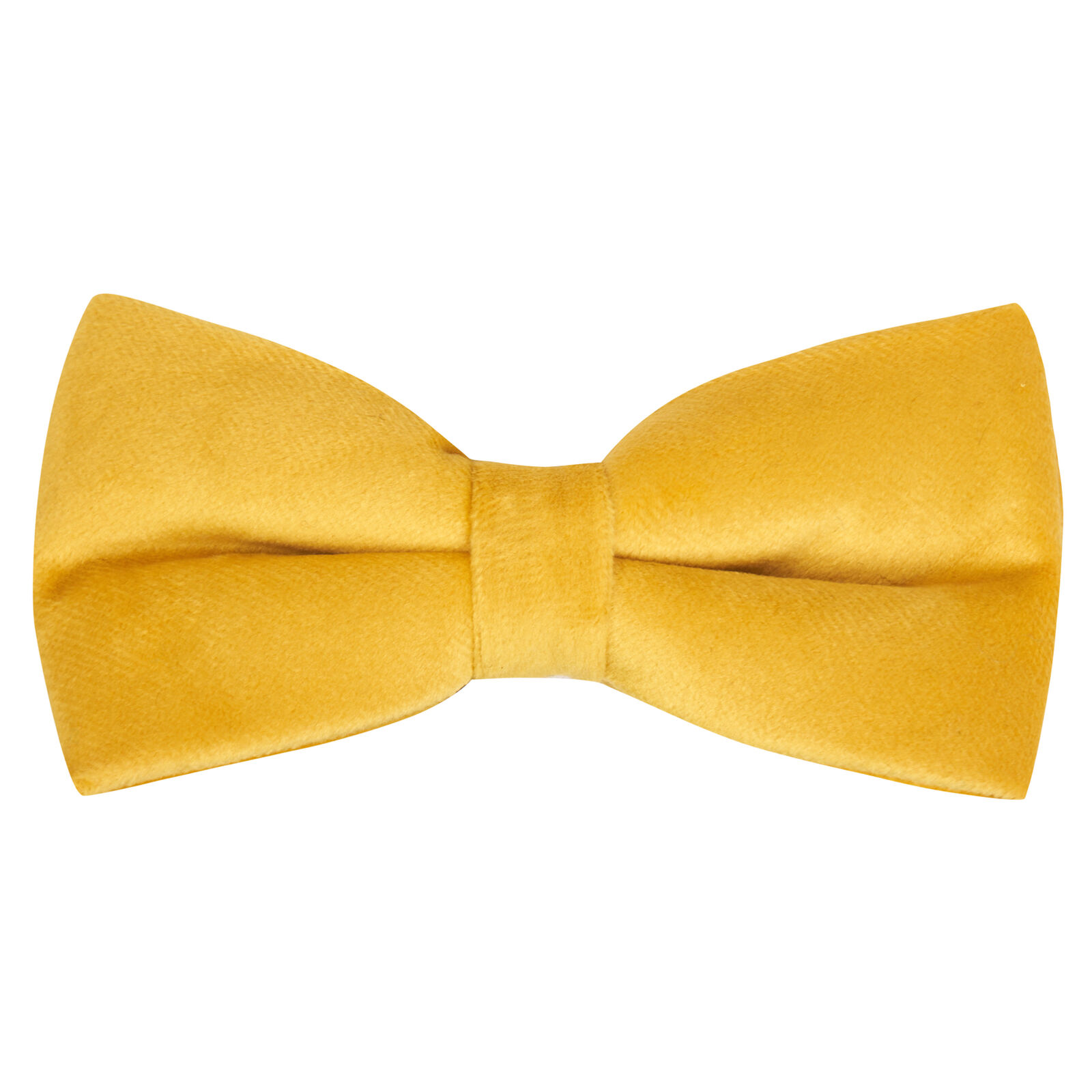 Lusso Giallo Senape Velluto Fiocco Cravatta