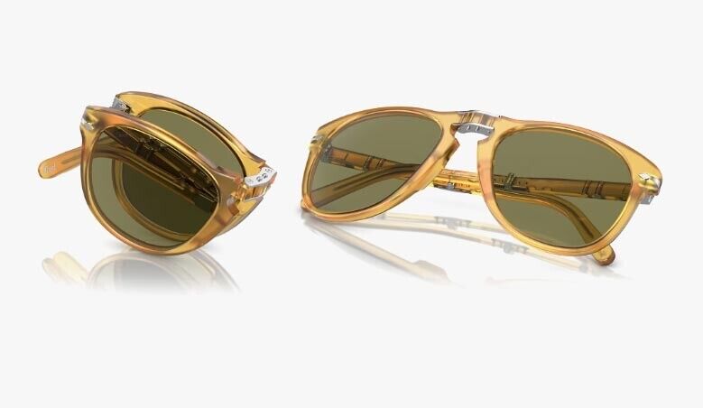 PERSOL 0PO714SM 54 204/P1 IL PIEGHEVOLE Steve McQueen-OPAL YELLOW POLAR GREEN