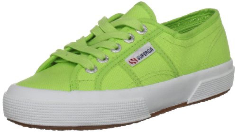 (TG. 34 EU) Superga 2750-Jcot Classic, Sneaker Unisex - Bambini, Verde (560 Acid