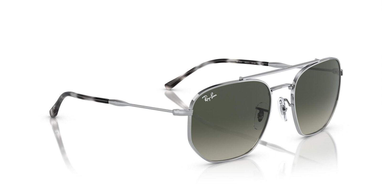 OCCHIALE SOLE RAYBAN RB 3707 003/71 57 METALLO UOMO ORIGINALE