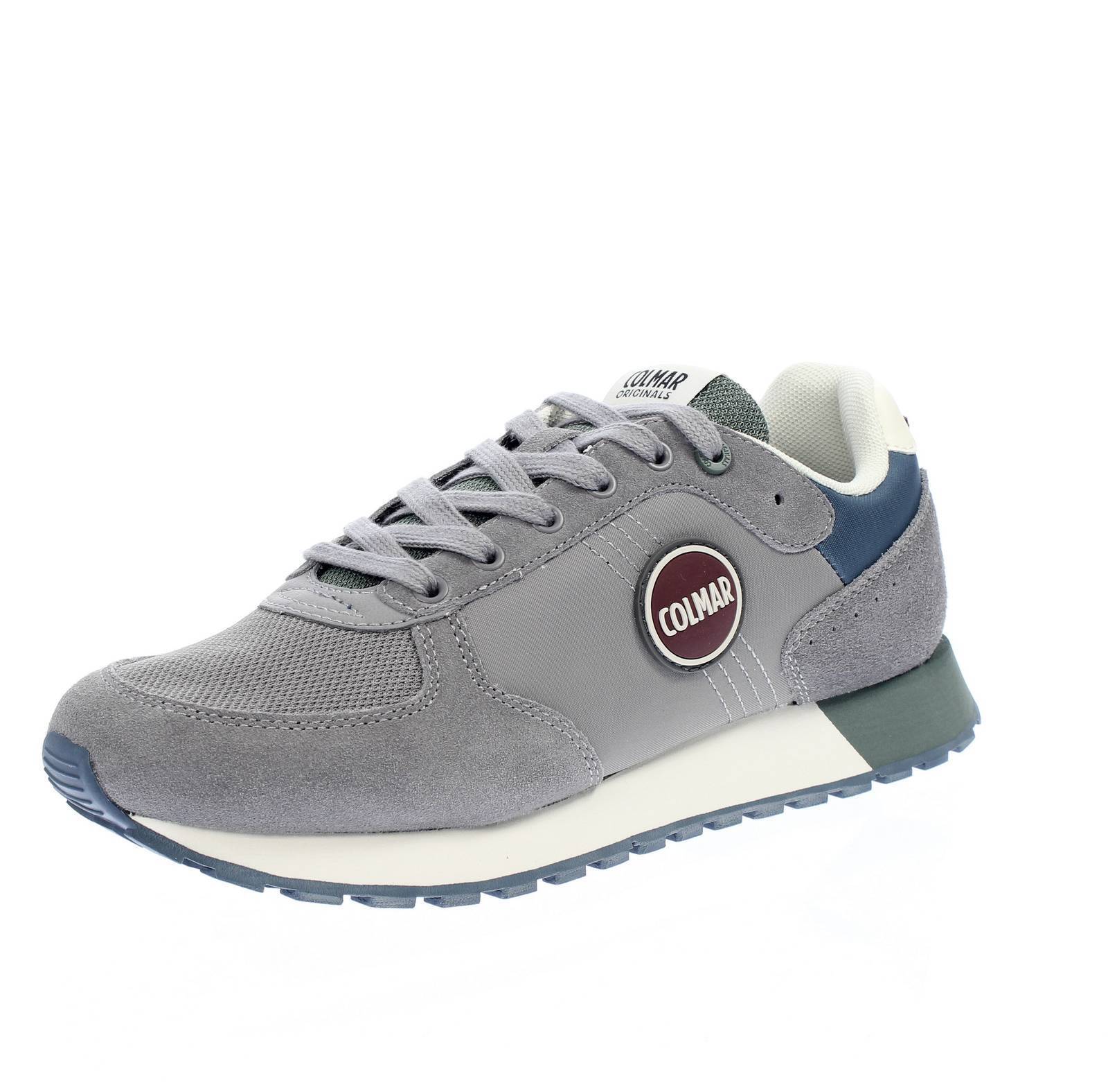 Colmar Travis Authentic - Sneakers Basse In Suede Grigio - Taglia 42 [27.9cm]