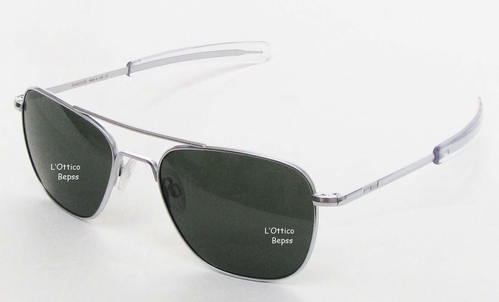 RANDOLPH OCCHIALI DA SOLE mod: AF076 SUN 55 BRIGHT CHROME lens GLASS AGX AR