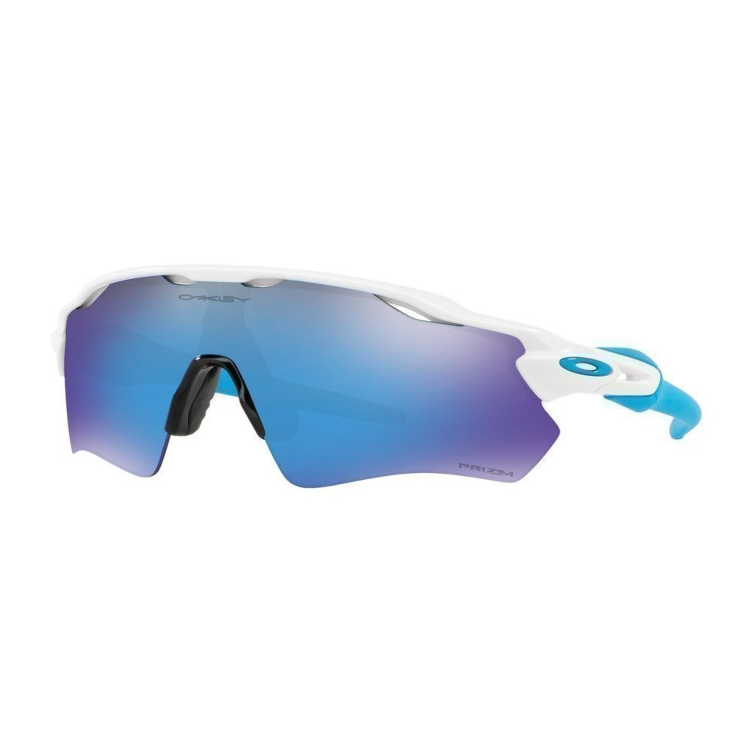Oakley radar ev path polished white  prizm sapphire occhiali sunglasses
