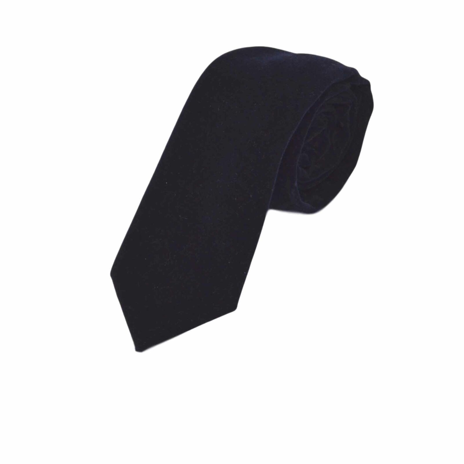 Lusso Blu Navy Velluto Cravatta