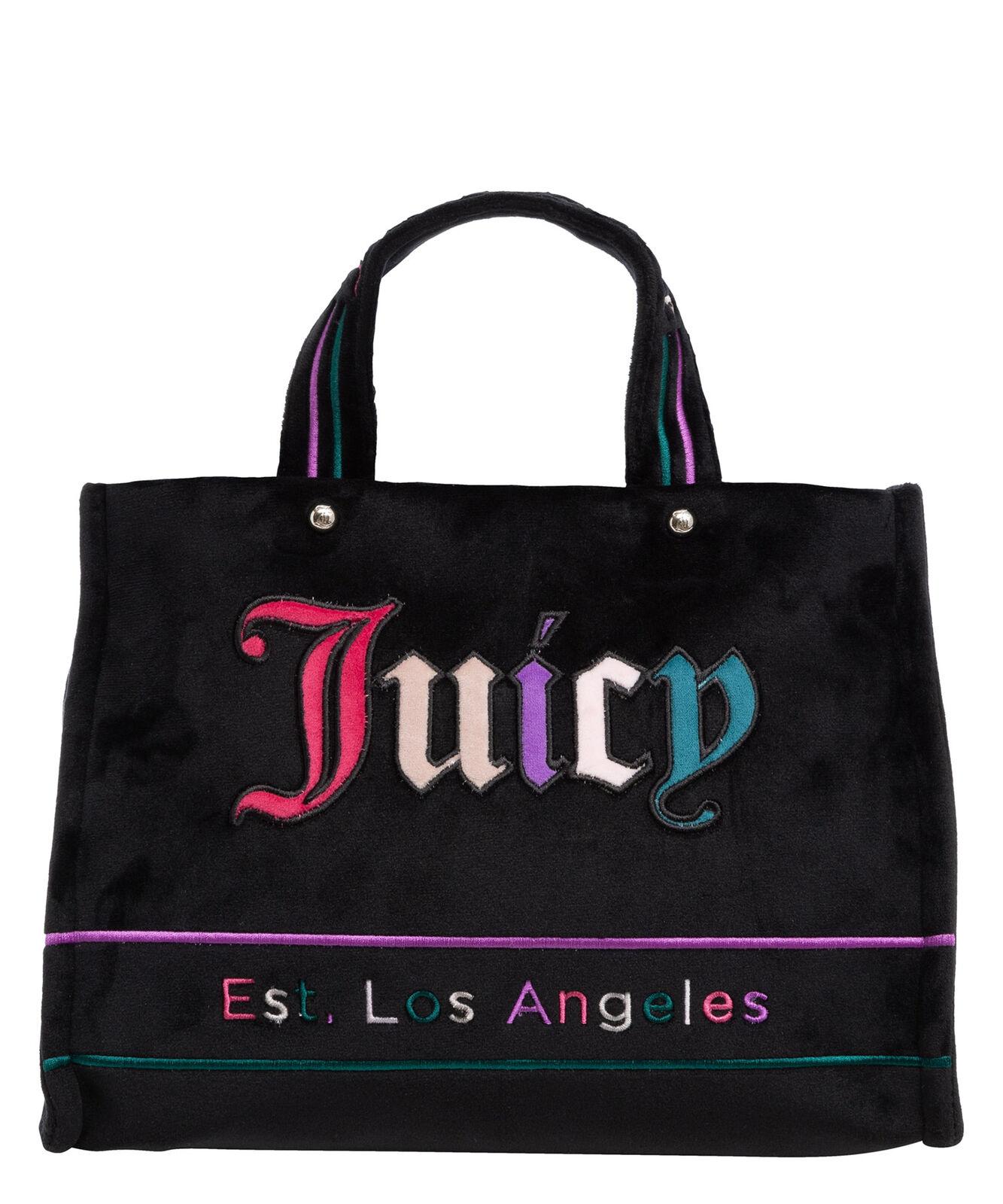 Juicy Couture shopping bag donna iris BIJIR5522WTVM06 nero Velvet Multicolor -